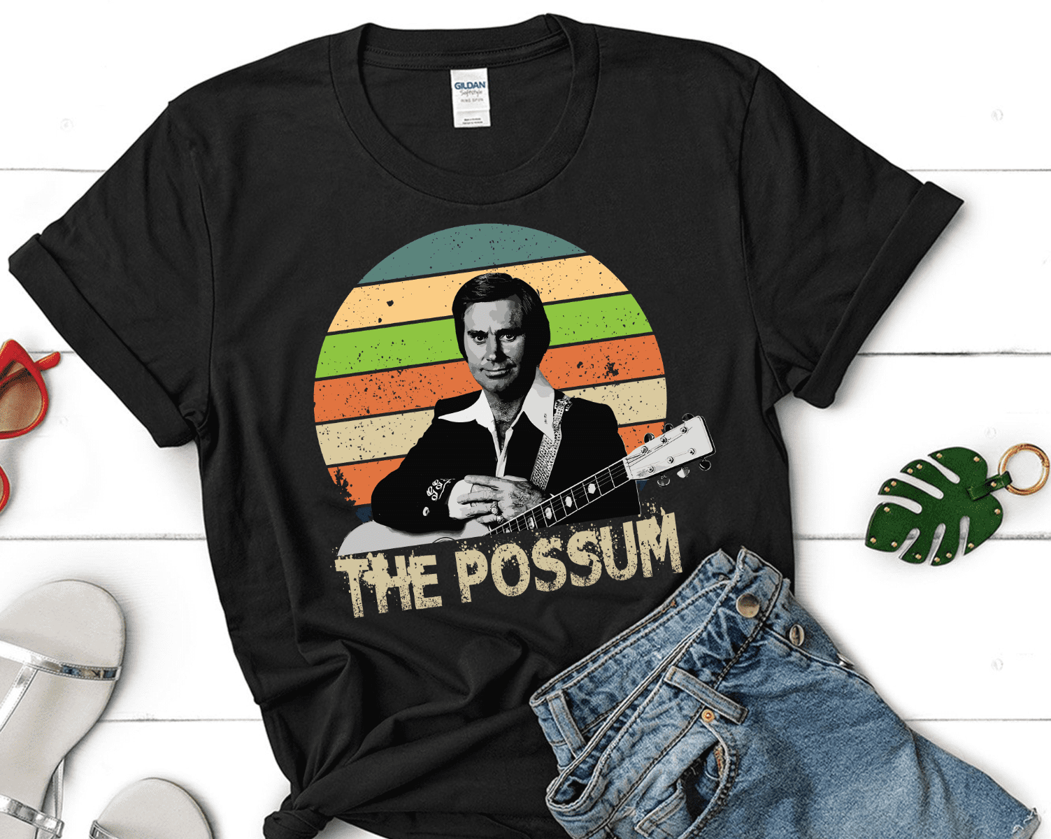 George Jones The Possum Vintage T-Shirt, Classic Country Music Shirt ...