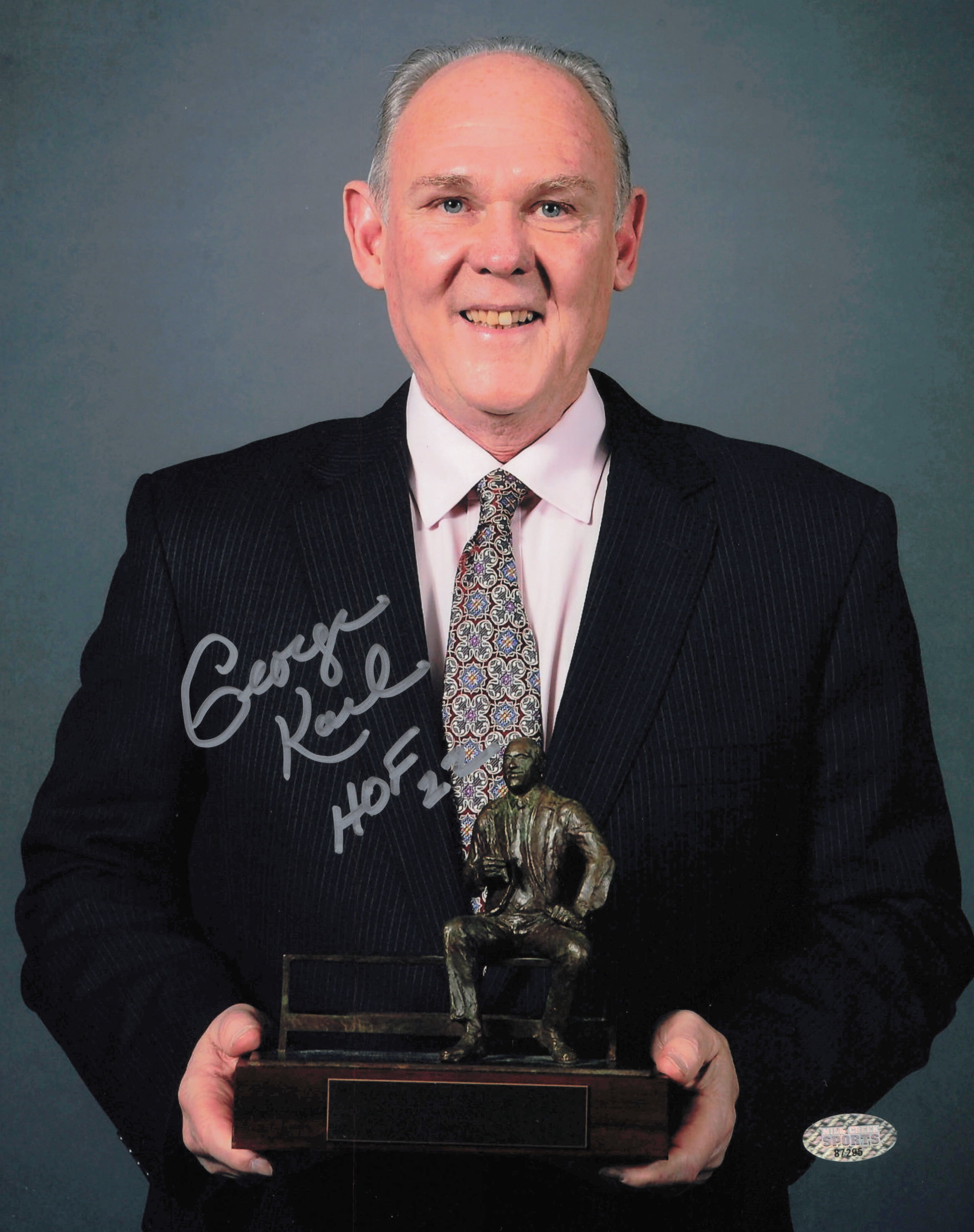 George Karl Autographed 8x10 Photo Seattle Supersonics MCS Holo #87295 ...