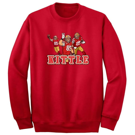 George Kittle Collage San Francisco Crew Neck Sweatshirt