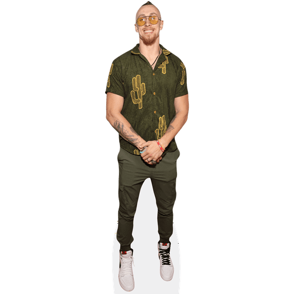 George Kittle (Green Shirt) Mini Cardboard Cutout Standee
