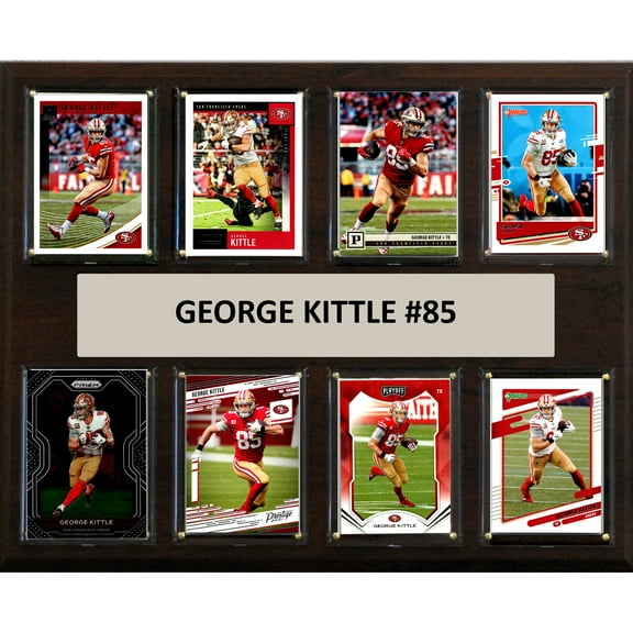 George Kittle San Francisco 49ers 12" x 15" Trading Card Plaque