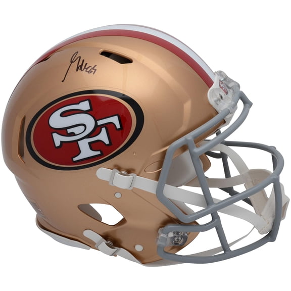 George Kittle San Francisco 49ers Autographed Riddell Speed Authentic Helmet - Fanatics Authentic Certified
