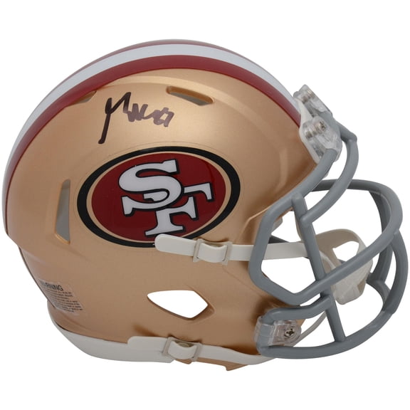 George Kittle San Francisco 49ers Autographed Riddell Speed Mini Helmet - Fanatics Authentic Certified