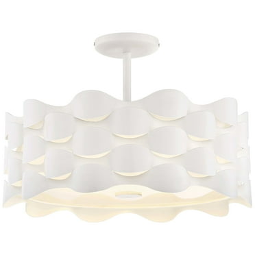 George Kovacs Coastal Current 18" Wide Sand White LED Ceiling Light