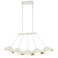 thumbnail image 1 of George Kovacs Five-O 41"W Textured White LED Kitchen Island Light Pendant, 1 of 2