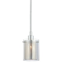 George Kovacs Grid II 6" High Chrome Mini Pendant