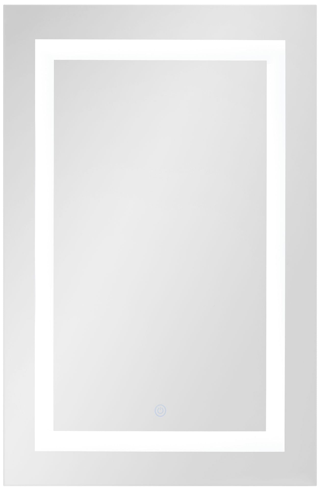 Rectangular White LED Bathroom Vanity Mirror