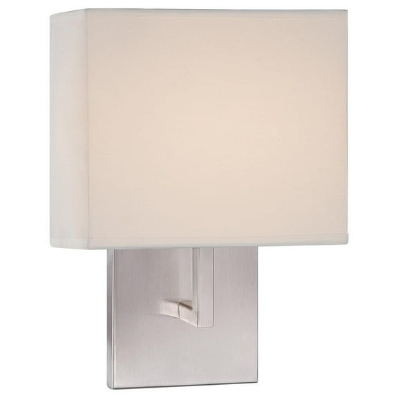 George Kovacs P470-084 8W LED Wall Sconce Light in Brushed Nickel 7.75"