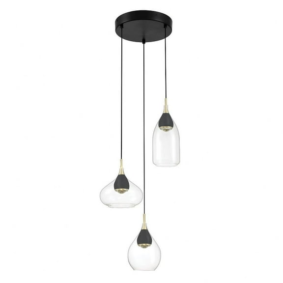 George Kovacs Lighting - Arabesque - 15W 3 LED Pendant-11.13 Inches Tall and