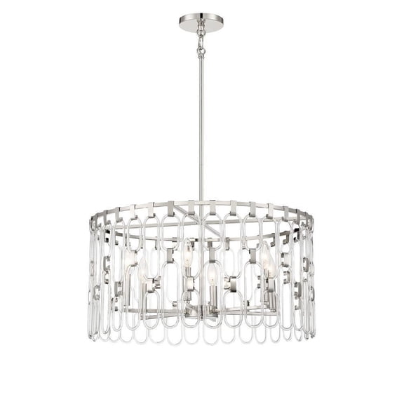 George Kovacs Lighting - Charming - 6 Light Pendant-12.13 Inches Tall and 24.13