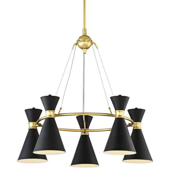 George Kovacs Lighting - Conic-Five Light Chandelier in Contemporary Style-26