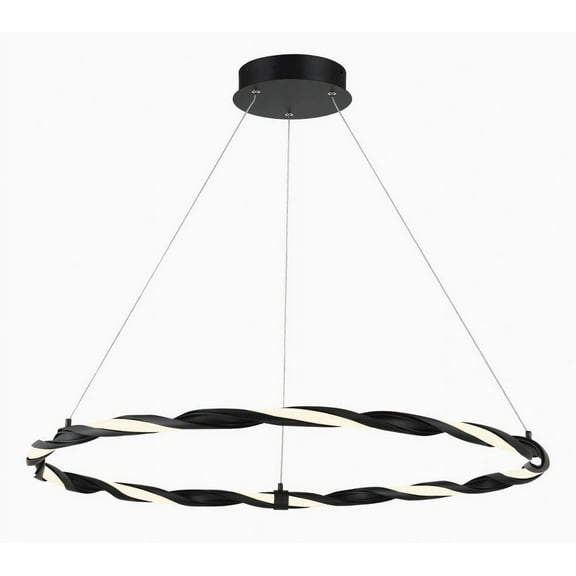 George Kovacs Lighting - Convolution - 28W 1 LED Pendant-2 Inches Tall and 31