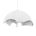 thumbnail image 1 of P1915-736-George Kovacs Lighting-Eclos - 1 Light Pendant-13.38 Inches Tall and 23.88 Inches Wide-Textured White/Silverleaf Finish, 1 of 7