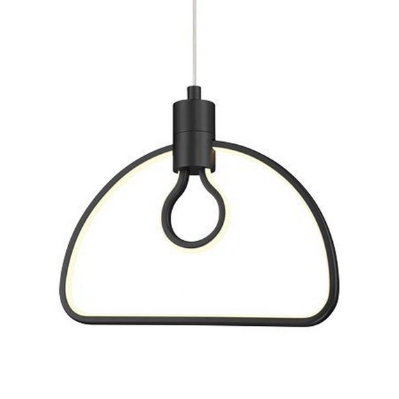 George Kovacs Lighting - Edison'S Outline - 16W 1 LED Pendant-8.5 Inches Tall
