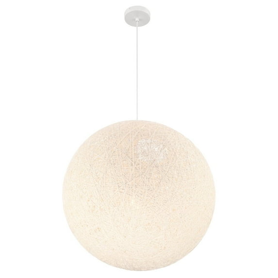 P5571-44B-George Kovacs Lighting-Entwined - 1 Light Pendant-24.625 Inches Tall and 24 Inches Wide-White Finish -Traditional Installation