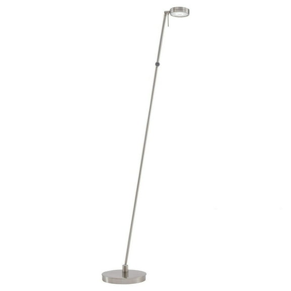 -8W 1 Led Floor Lamp In Contemporary Style-8.25 Inches Wide By 49.75 Inches Tall-Brushed Nickel Finish George Kovacs Lighting P4304-084