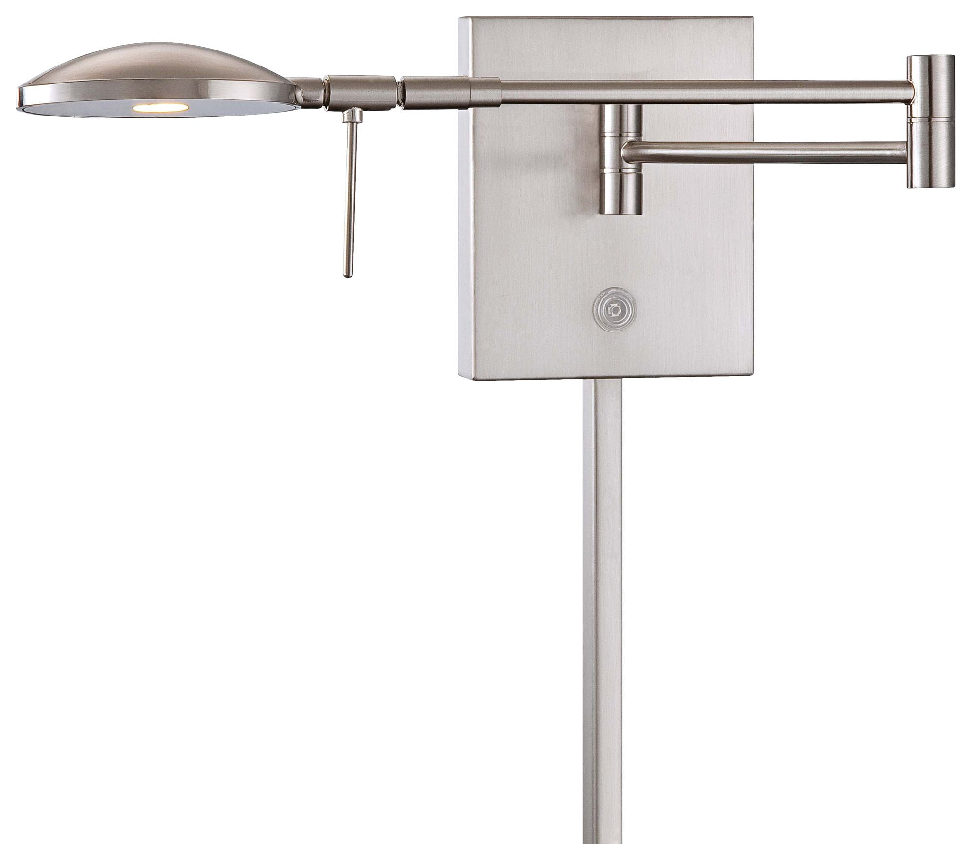 Brushed Nickel Dimmable Swing Arm Wall Sconce