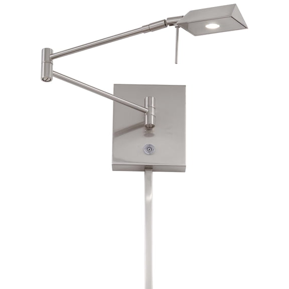 -Led Swing Arm Wall Sconce In Contemporary Style-13.75 Inches Wide By 6.25 Inches Tall-Brushed Nickel Finish George Kovacs Lighting P4318-084