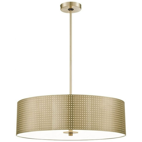 George Kovacs Lighting - Grid - 4 Light Pendant-8 Inches Tall and 24 Inches Wide
