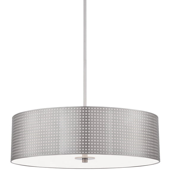 George Kovacs Lighting - Grid-Four Light Drum Pendant in Contemporary Style-24