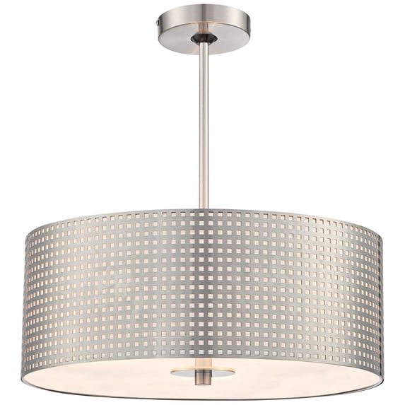 George Kovacs Lighting - Grid-Three Light Drum Pendant in Contemporary Style-18