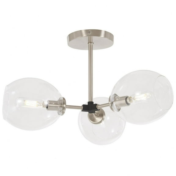 George Kovacs Lighting - Nexpo-Three Light Semi-Flush Mount-19 Inches Wide by