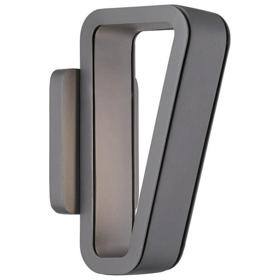 George Kovacs Lighting - Pediment-13W 1 LED Outdoor Wall Sconce in Contemporary