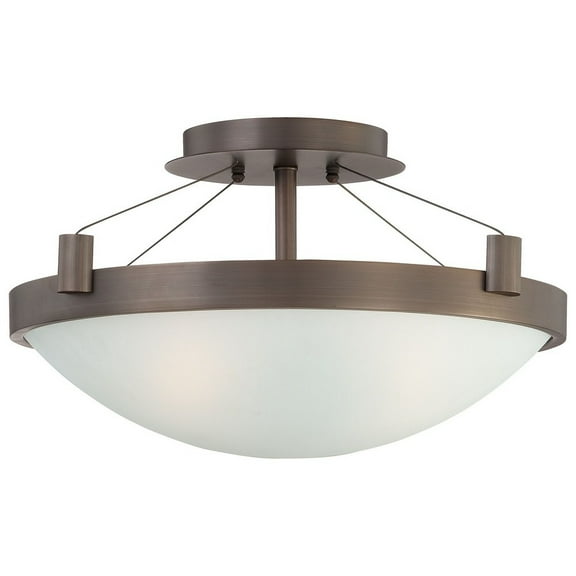 George Kovacs Lighting - Suspended-Three Light Semi-Flush Mount in Contemporary