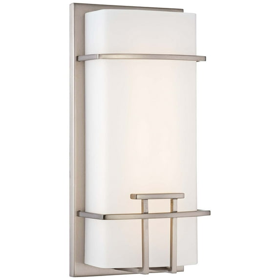 George Kovacs Modern Mission 12" High Nickel LED Wall Sconce