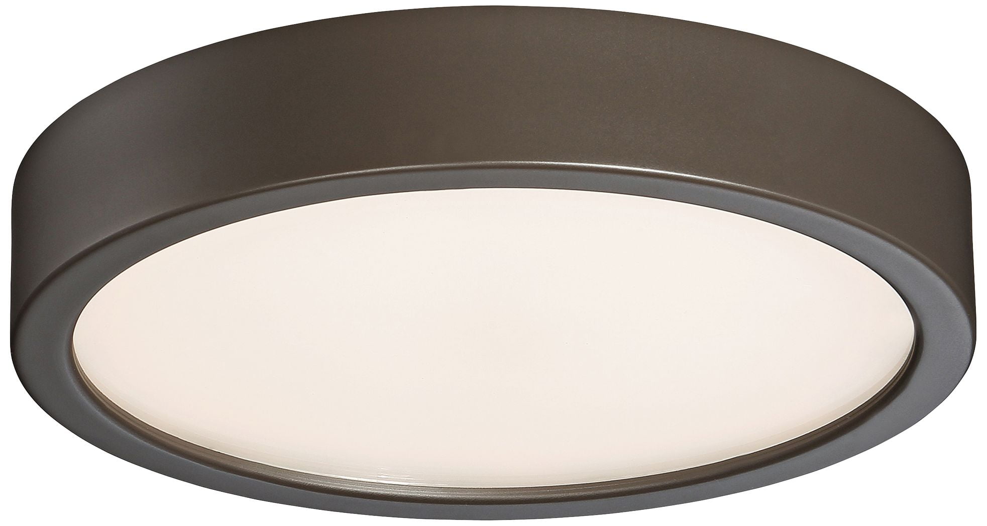 8-Inch Copper Bronze Patina LED Flush Mount Ceiling Light