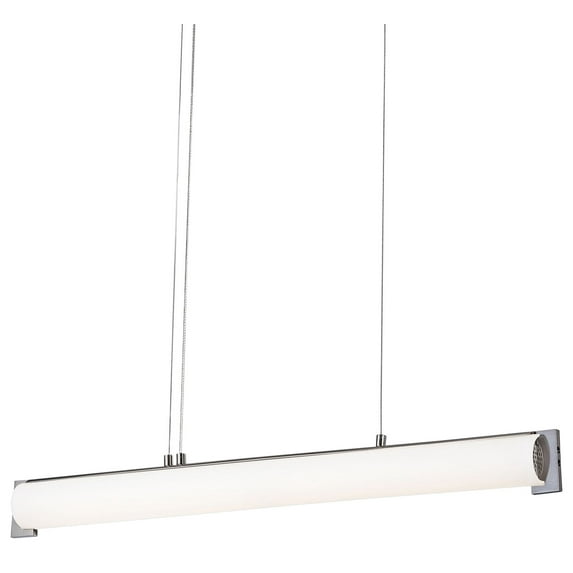 George Kovacs Tube 30"W Brushed Nickel LED Kitchen Island Light Pendant