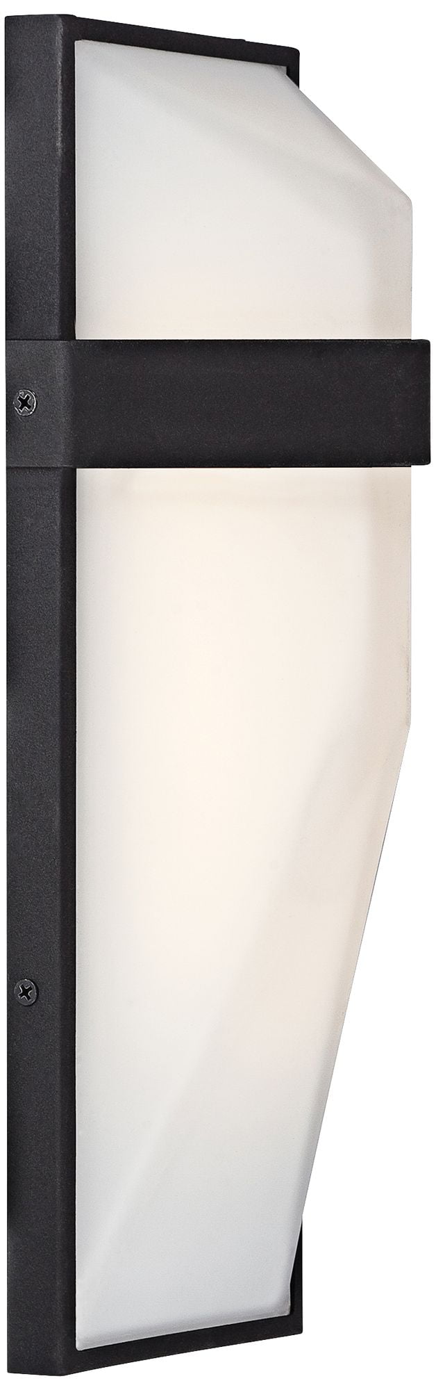 George Kovacs Wedge 15"H Black LED Outdoor Wall Light