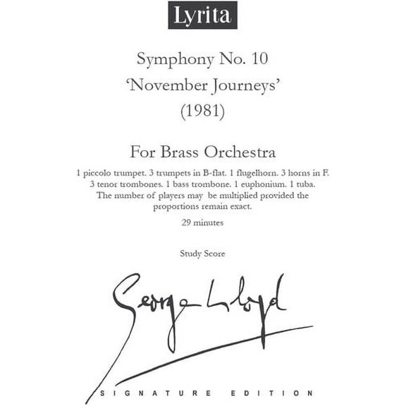 George Lloyd - Lloyd: Symphony No. 10 - Study Score - Music & Performance - CD