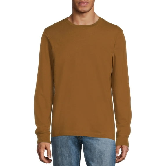 George Long Sleeve Cotton Crew, T-Shirts (Men's)