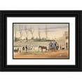 thumbnail image 1 of George Lothian Hall 14x11 Black Ornate Wood Framed Double Matted Museum Art Print Titled: The 48th Regiment with Casemate, Gibraltar (1844), 1 of 5