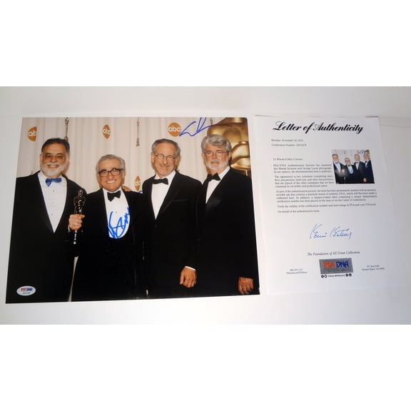 George Lucas & Martin Scorsese Dual Signed Autograph 11x14 Photo PSA/DNA COA