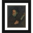 thumbnail image 1 of George Luks 20x24 Black Ornate Framed Double Matted Museum Art Print Titled: The Street Preacher, 1 of 5