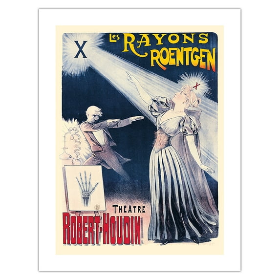 George Méliés’ The X-Rays of Roentgen (Les Rayons Roentgen) - Theatre Robert-Houdin - Vintage Magic Poster c.1895 - Bamboo Fine Art 290gsm Paper (Unframed) 17x22in