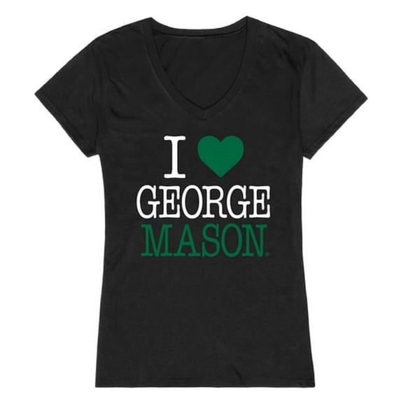 George Mason University I Love Women T-Shirt, Black - Small