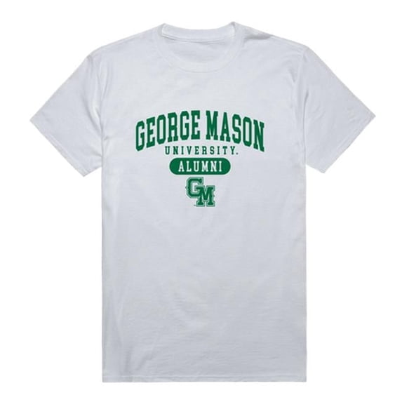 George Mason University Men Alumni T-Shirt, White - Small