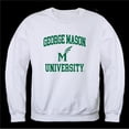 thumbnail image 1 of George Mason University Patriots Seal Crewneck Sweatshirt, White - Small, 1 of 1