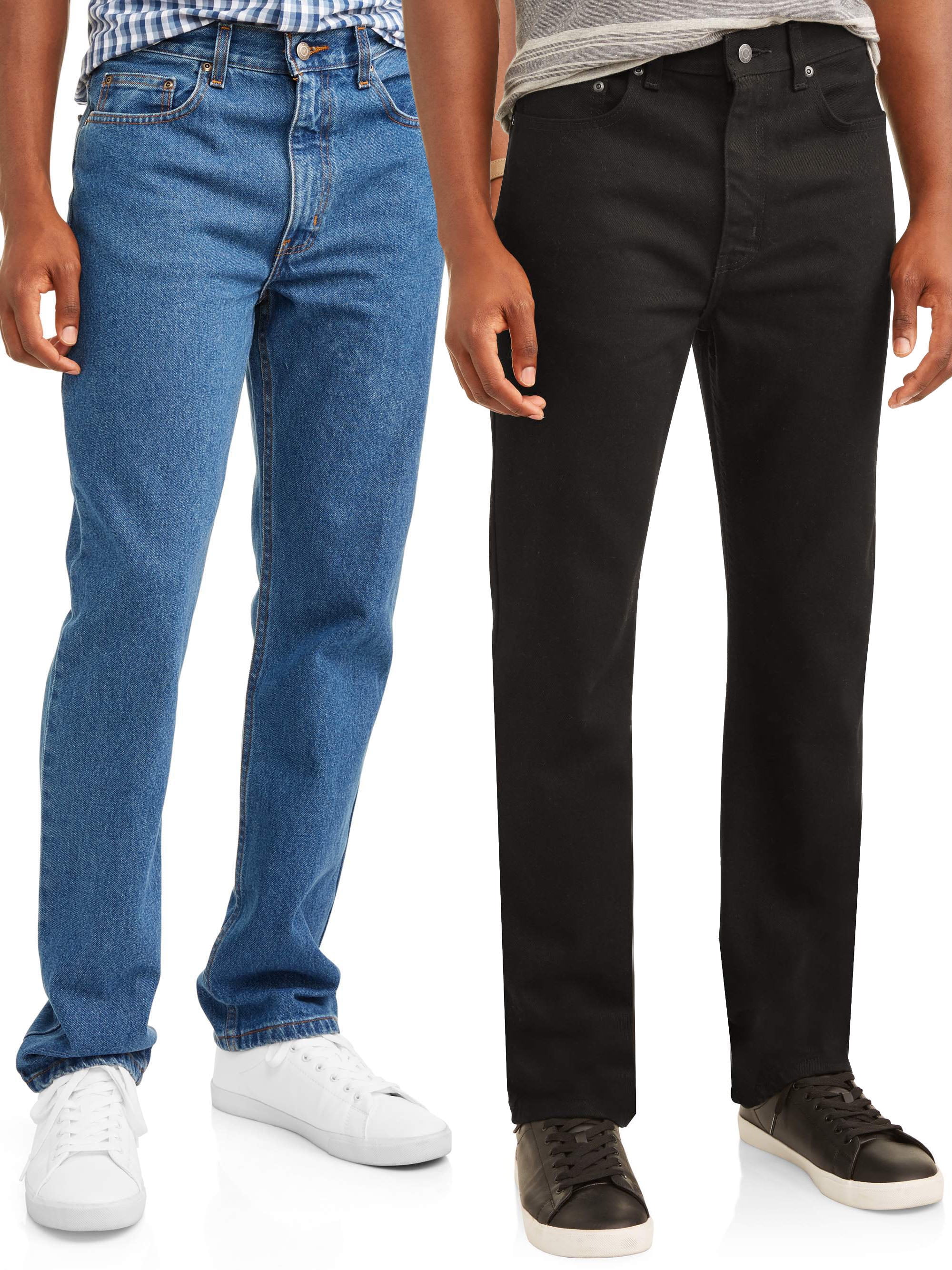 George Men's and Big Men's 100% Cotton Regular Fit Jeans