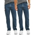 Men's 100 Cotton Relaxed Fit Jeans, 2Pack
