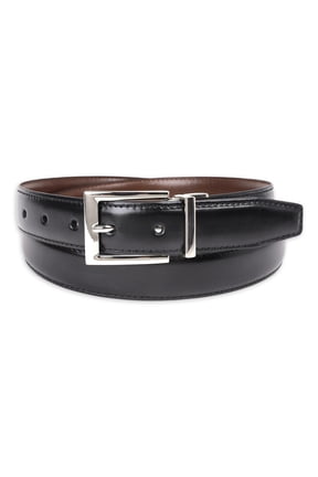 Men's 30mm Reversible Feather Edge Stitch Belt