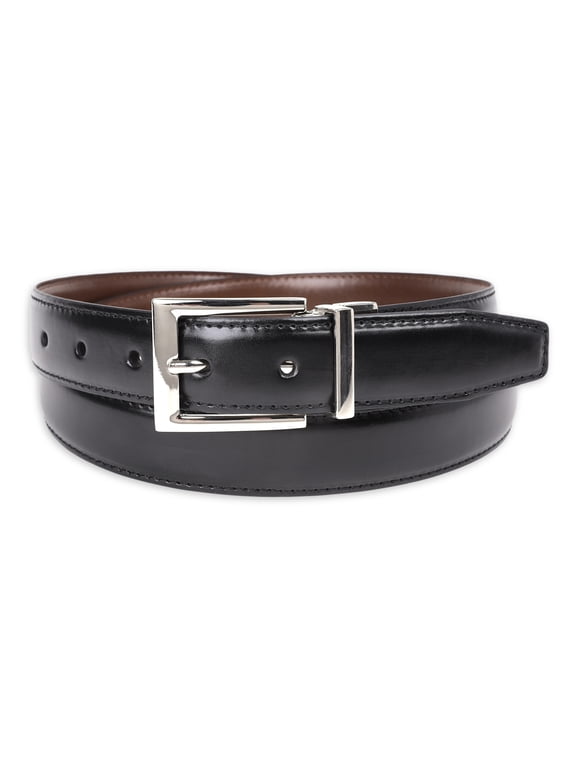 Men's 30mm Reversible Feather Edge Stitch Belt