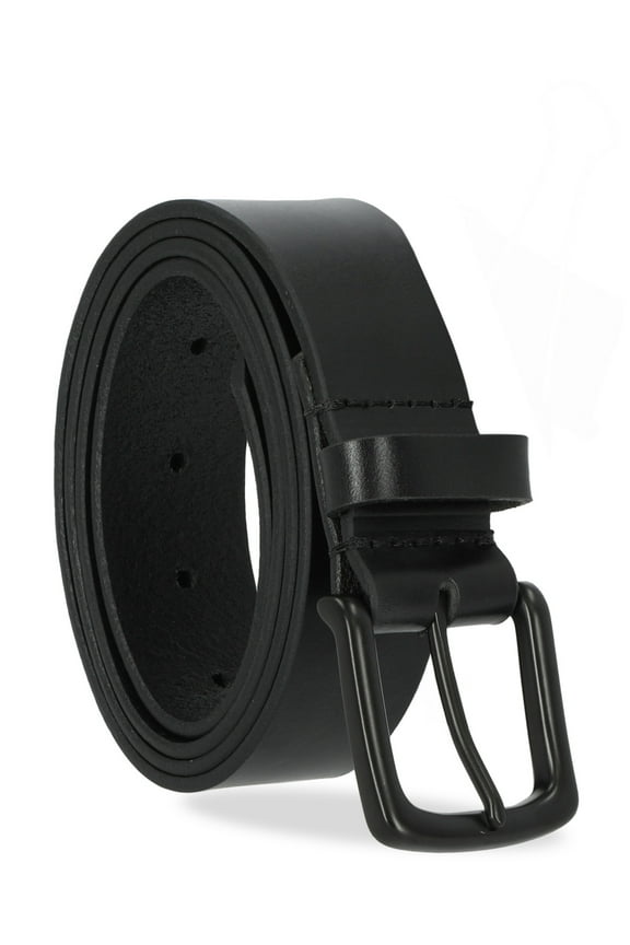 Men's 38MM Classic Leather Casual Black Belt