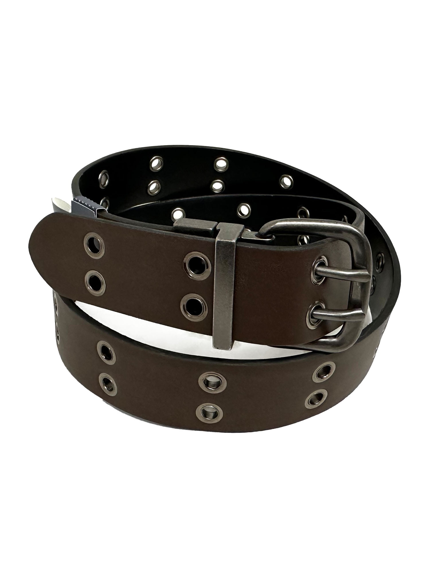 HM HADRIEN 38MM REVERSIBLE BELT NAVY BLUE AND BLACK LEATHER BLACK BUCKLE