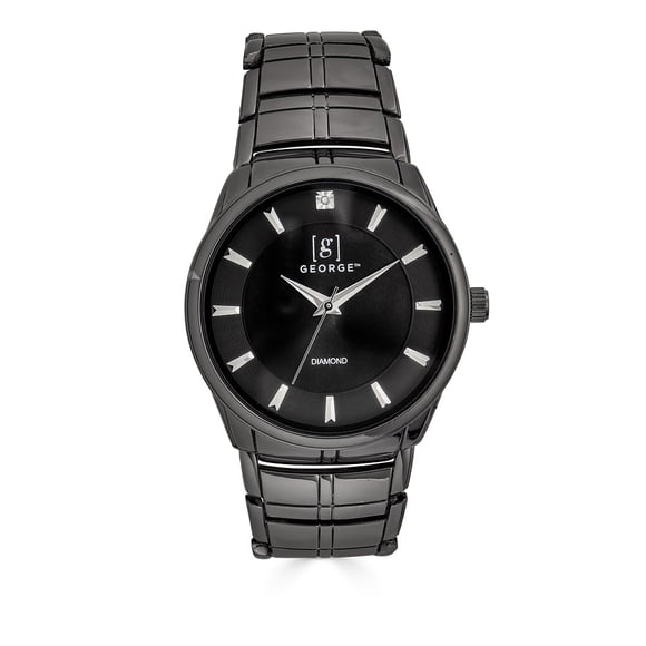 Men's 41mm Gunmetal Tone Slim Case Bracelet Watch