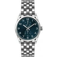 thumbnail image 1 of George Men's 41mm Silver Tone Blue Dial Easy Read Bracelet Watch, 1 of 2