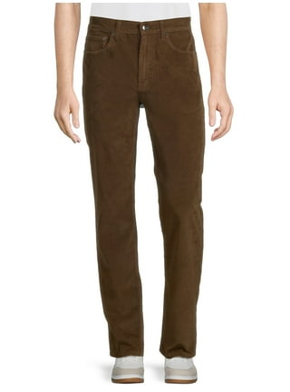 Tony Hawk Men's Stretch Corduroy Pants with 5 Pockets 